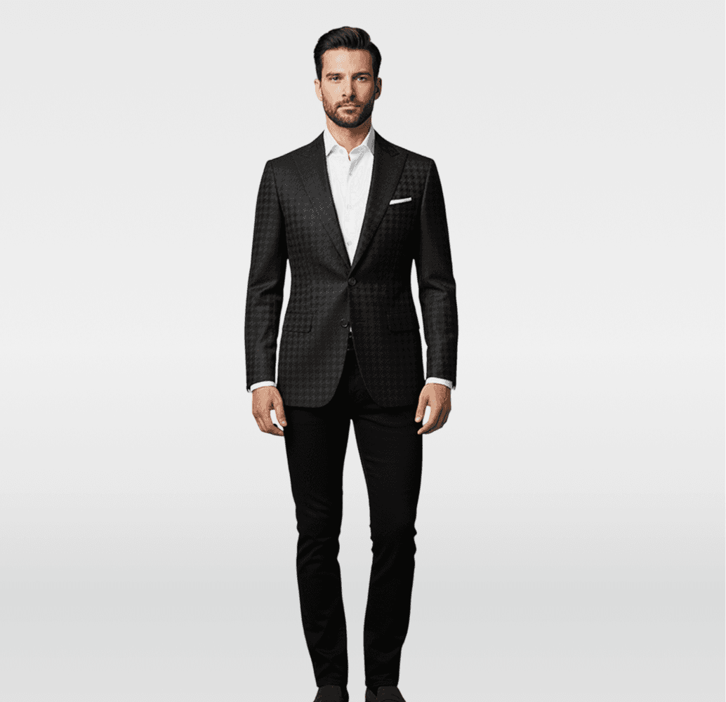 Networking Event - Navy Houndstooth